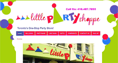 Desktop Screenshot of littlepartyshoppe.ca